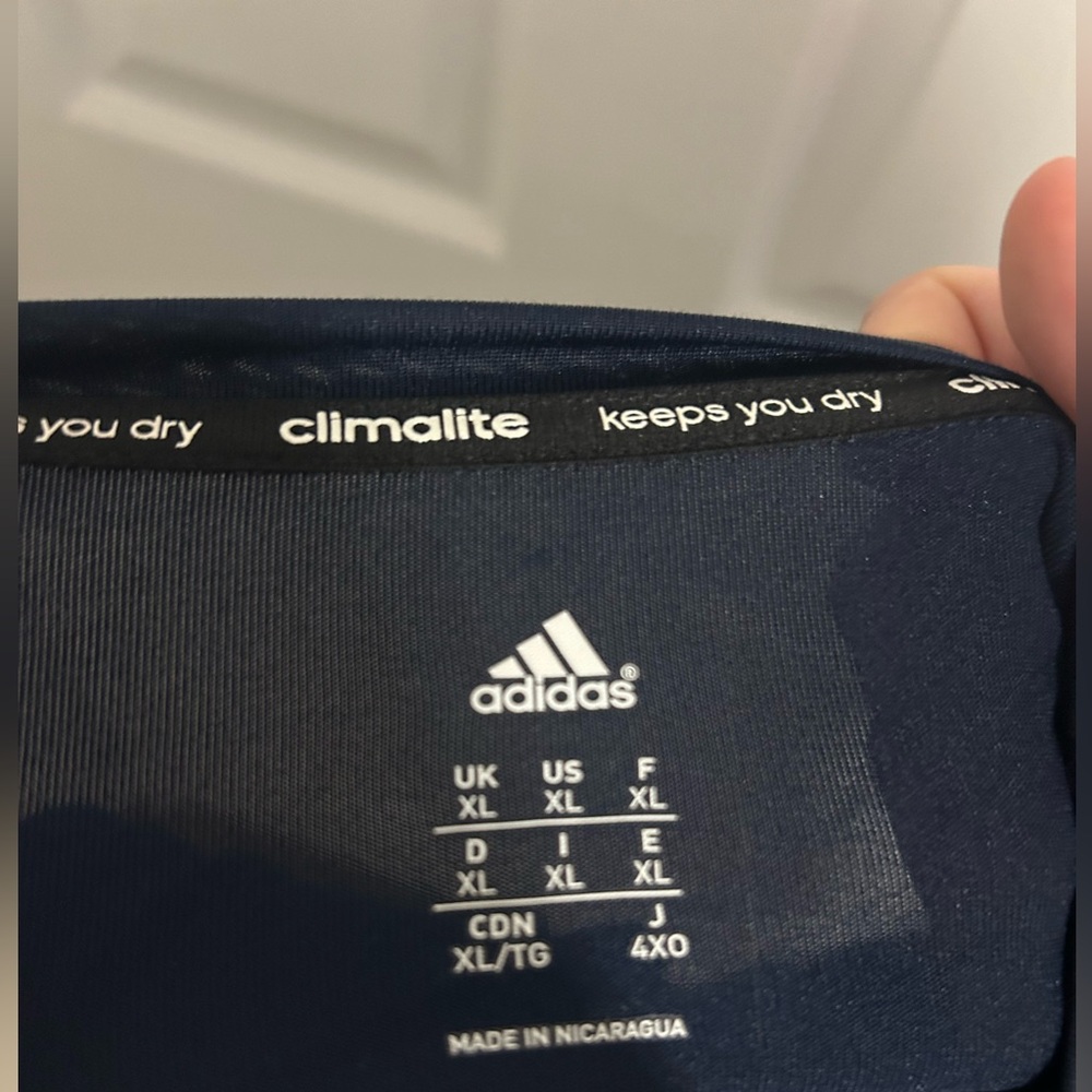Adidas Blue Short Sleeve Dri-Fit Tee - Picture 4 of 4